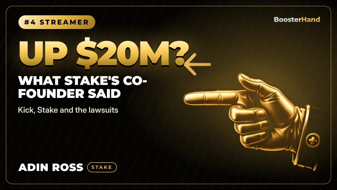 Adin Ross crypto casino streamer cover: UP $20M? what stake's co-founder said